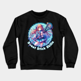 Lacrosse Anime girl Crewneck Sweatshirt